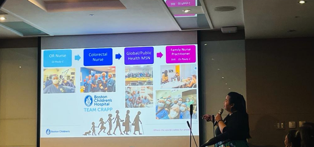 Nursing alumna gives presentation overseas