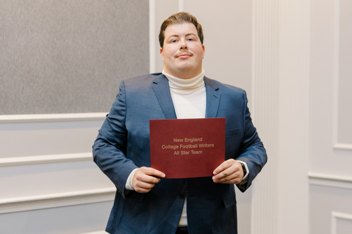 Recipient of Alumni Association Scholarship, student-athlete