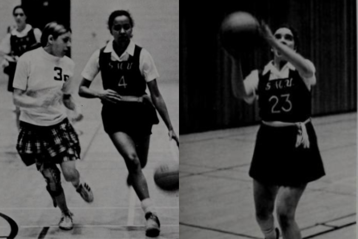 Carol Pimental '76 (left)