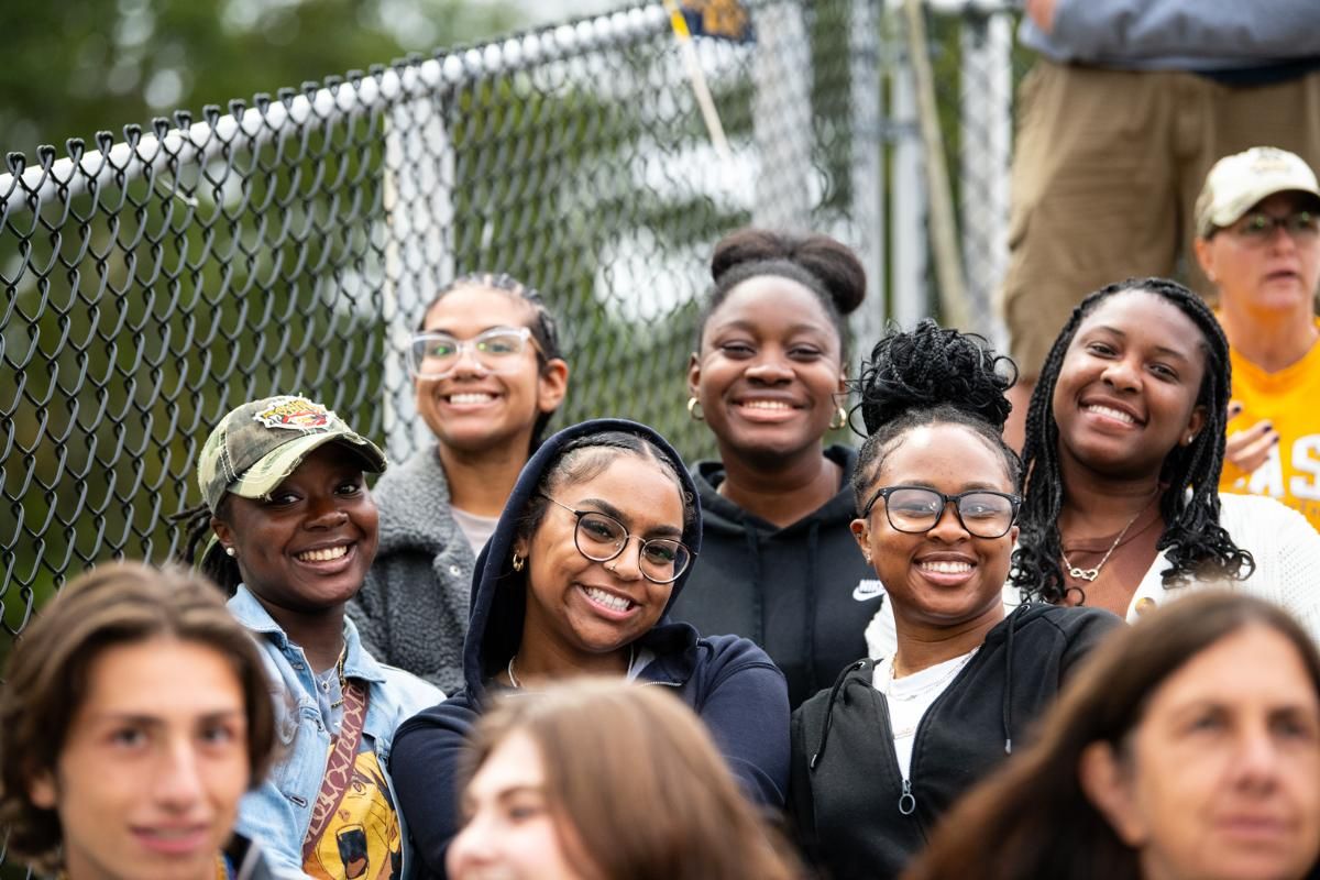 Students cheer on UMassD football
