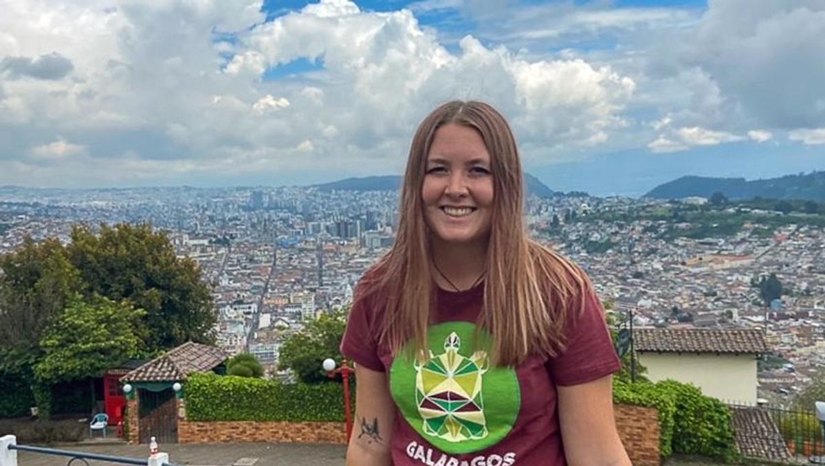 Kayle Williams in the Galápagos Islands