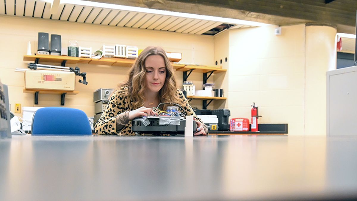 Abigail Keith lab working