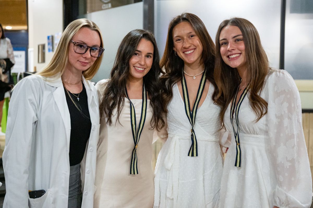 Emily Brawley and Synnove Ask (center)