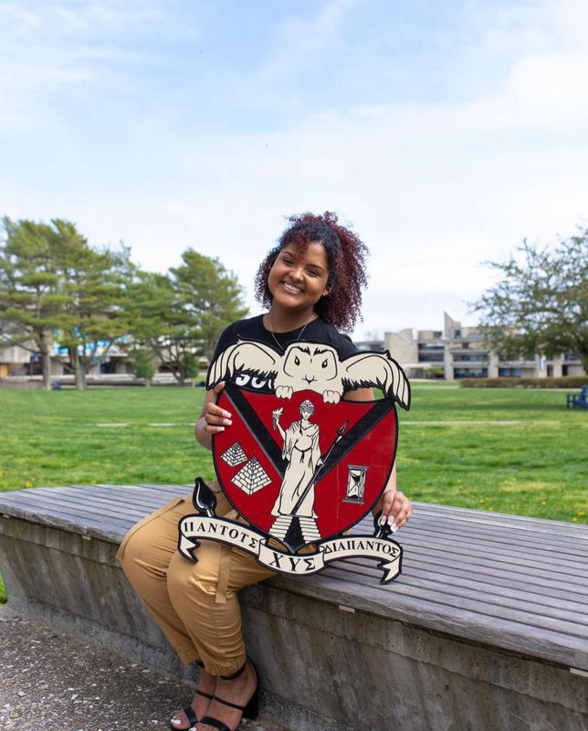 Logo for Chi Upsilon Sigma National Latin Sorority