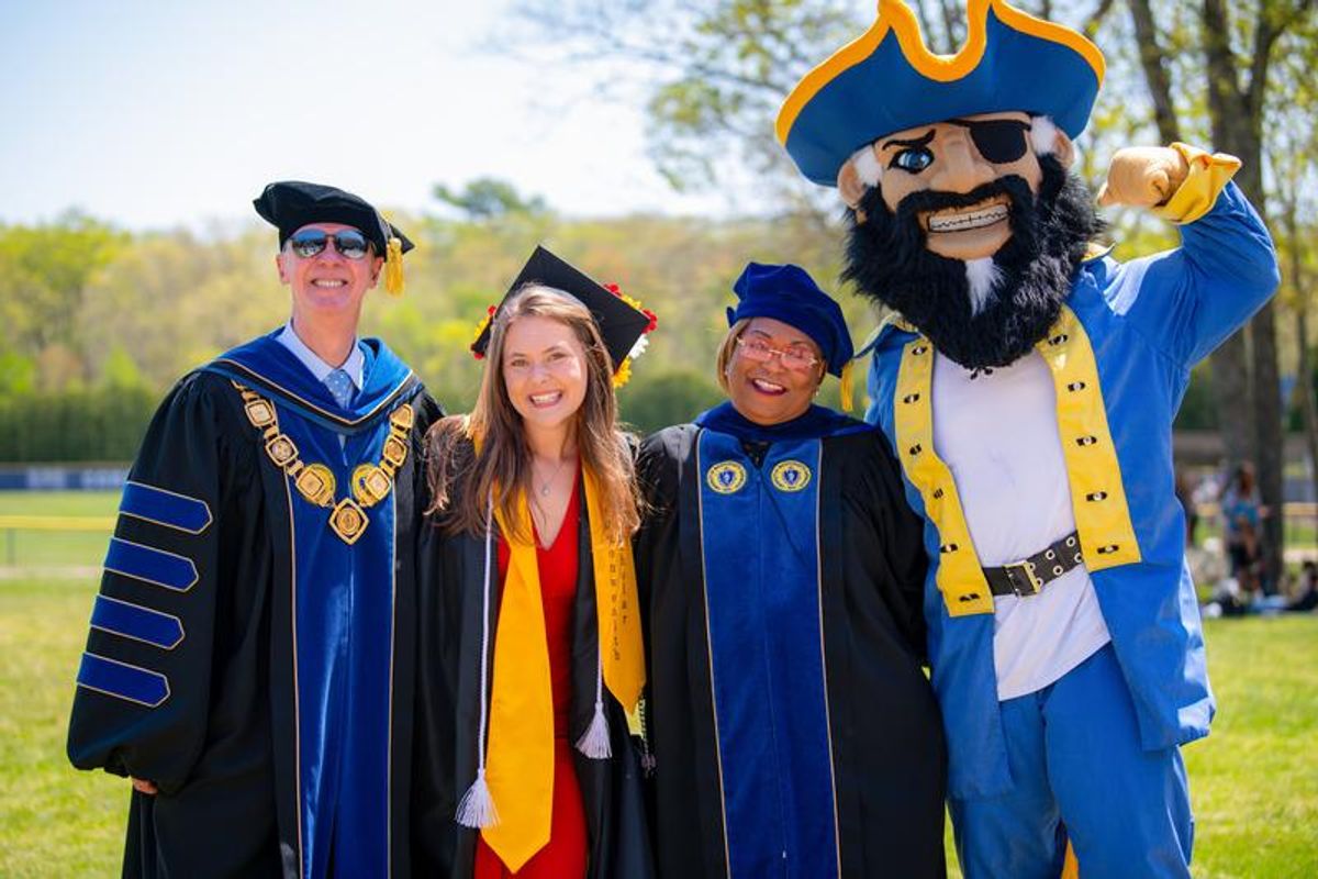With Chancellor Fuller, Dean Kimberly Scott, and Arnie