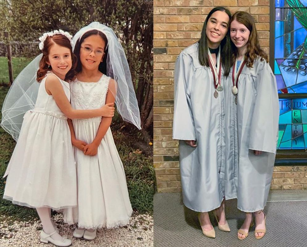 First Communion, High School graduation