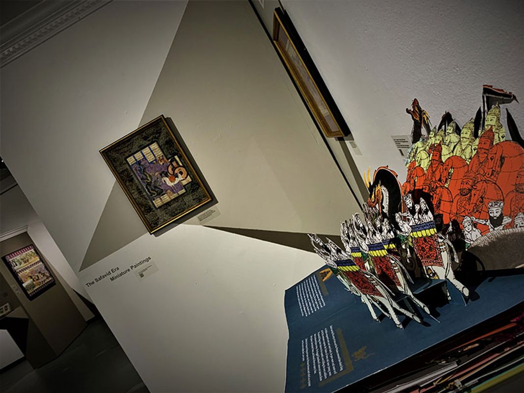 Contemporary Iranian Art & the Historical Imagination exhibition view