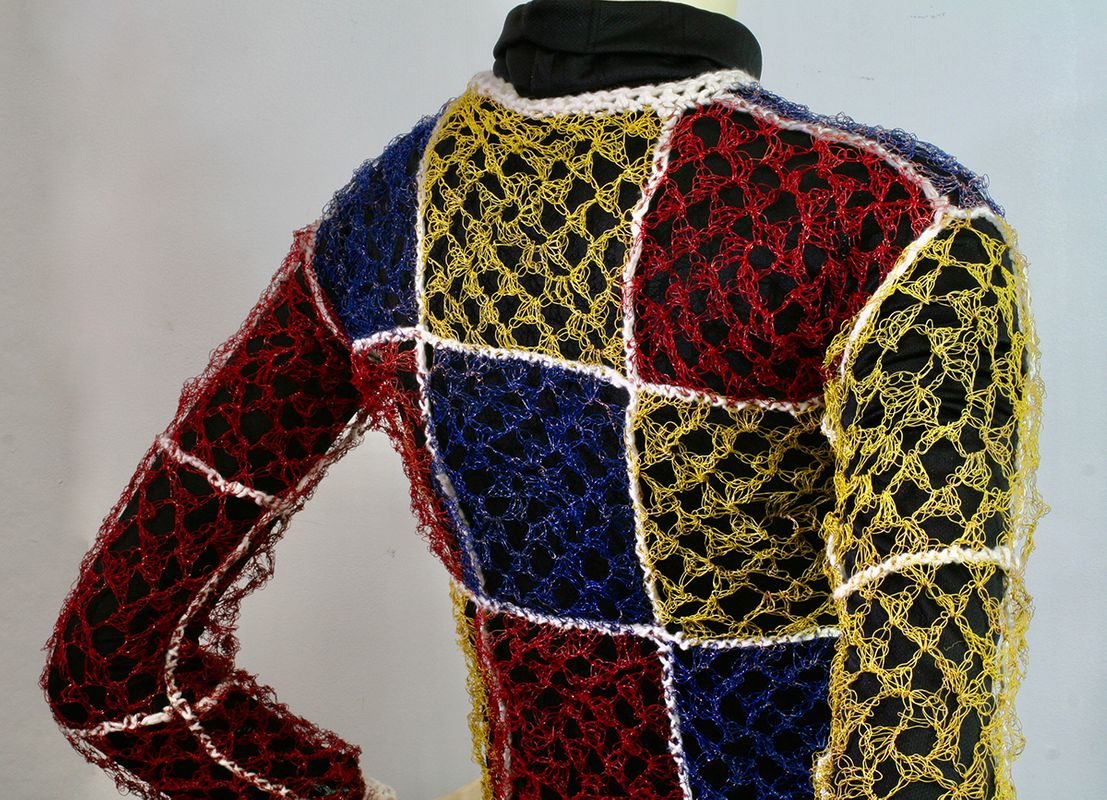 37 Hours & 2,500 Feet (detail), 2021, copper, sterling silver, mixed materials