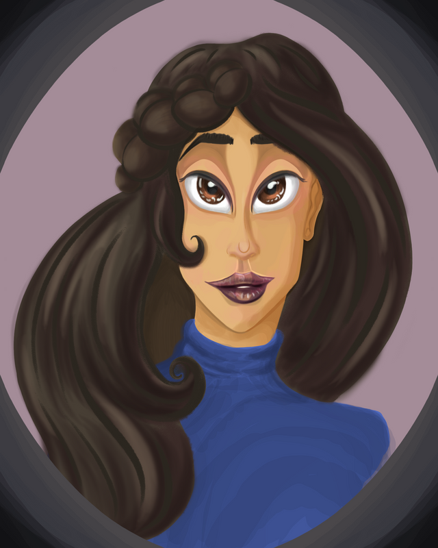 Self-Portrait, 2020, Digital Self-Portrait, 8.5 x 11.5in