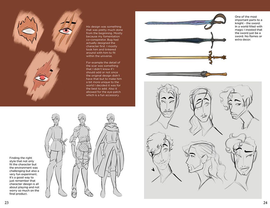 Concept2, 2022, Concept art for Azrael, 8.5 x 11.5in