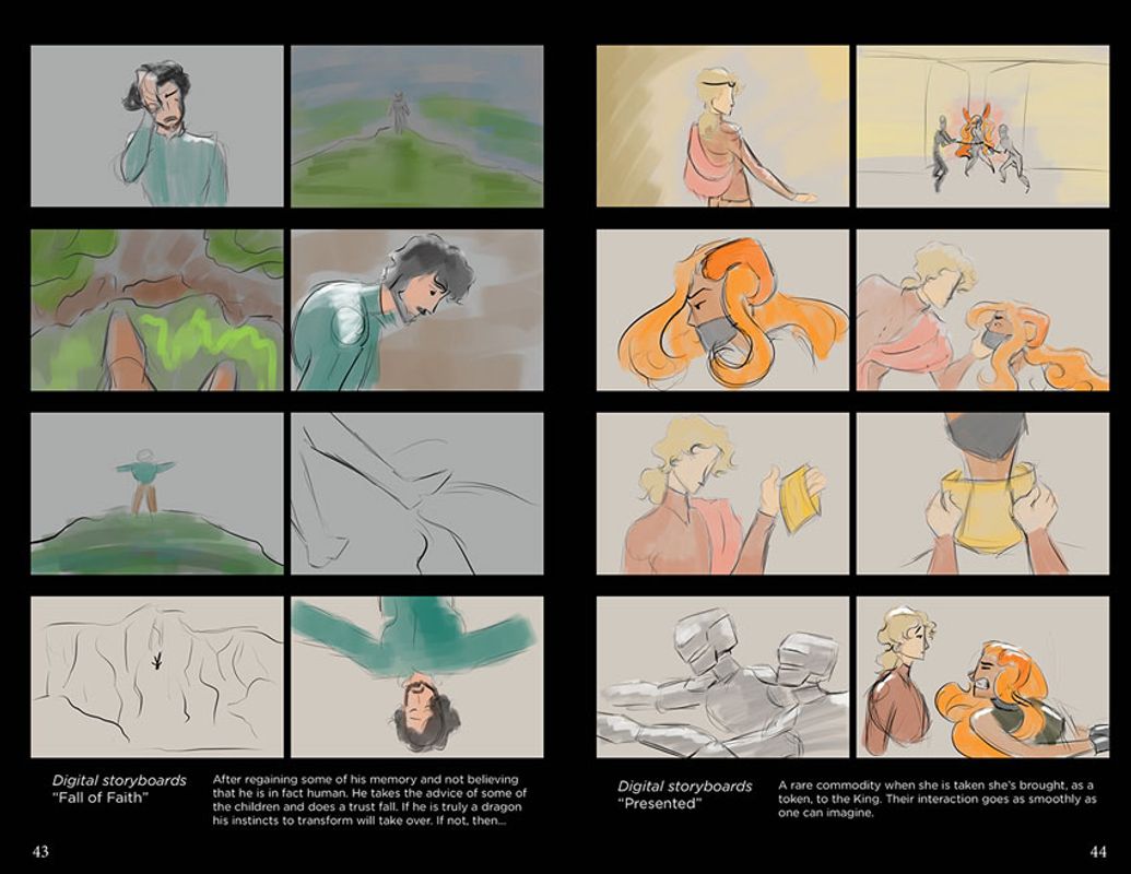 Storyboard, 2022, Other scenes Storyboard, 8.5 x 11.5in