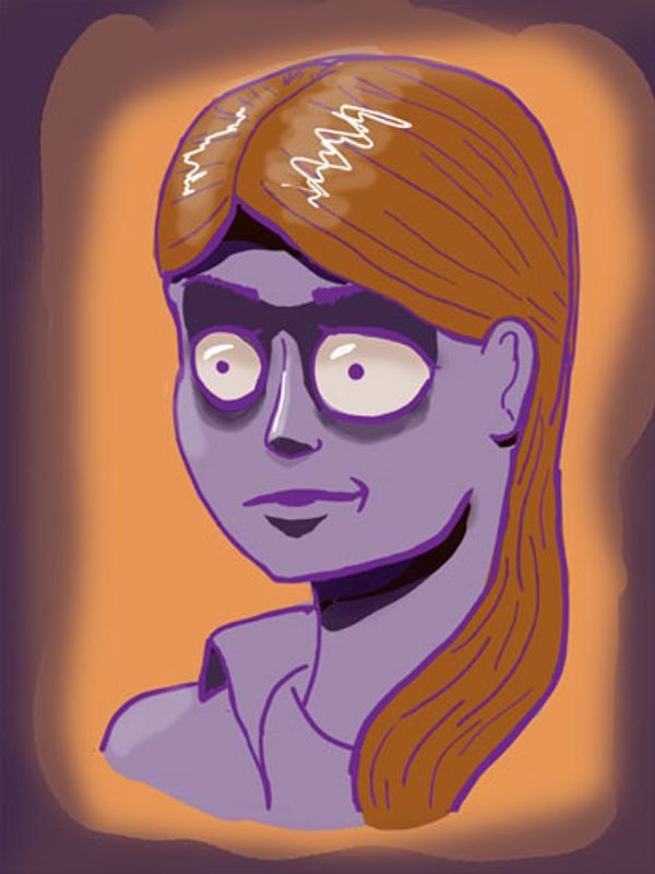 Expressive Self-portrait, 2021, Lexia if they were drawn by Tim Burton