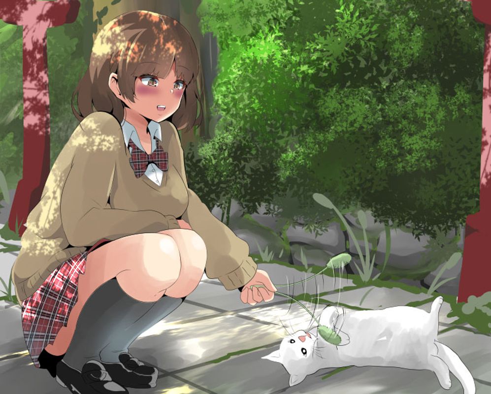 Cat and Girl