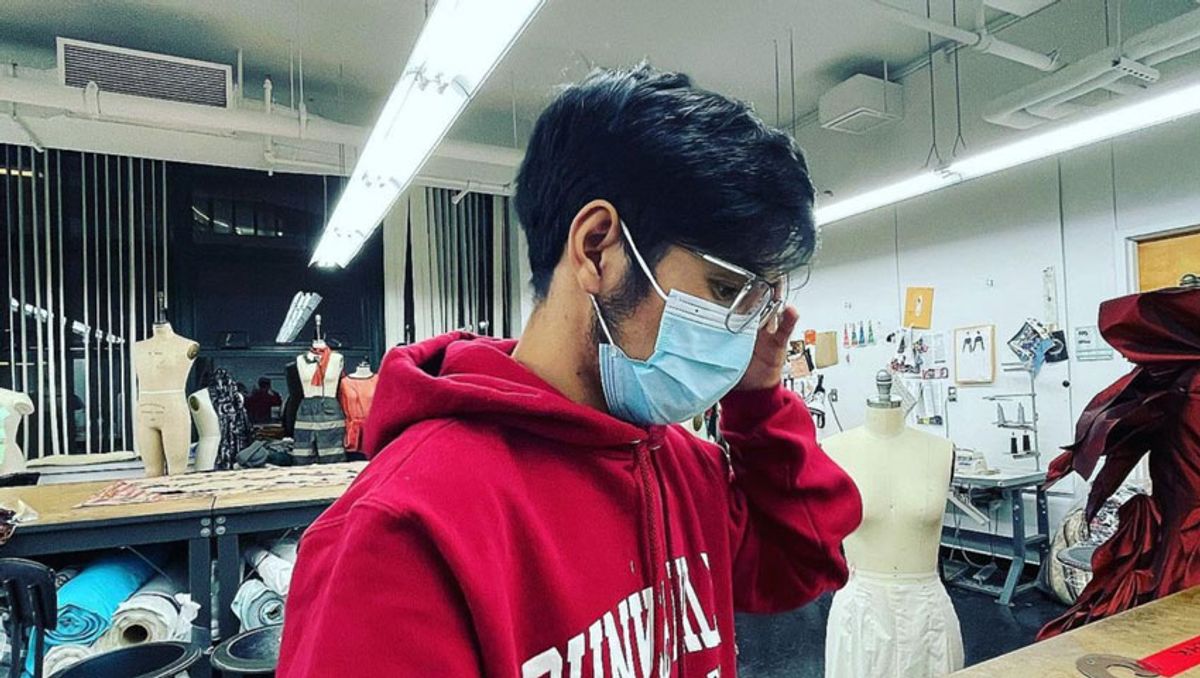 Nuri Sherpa in fashion studio