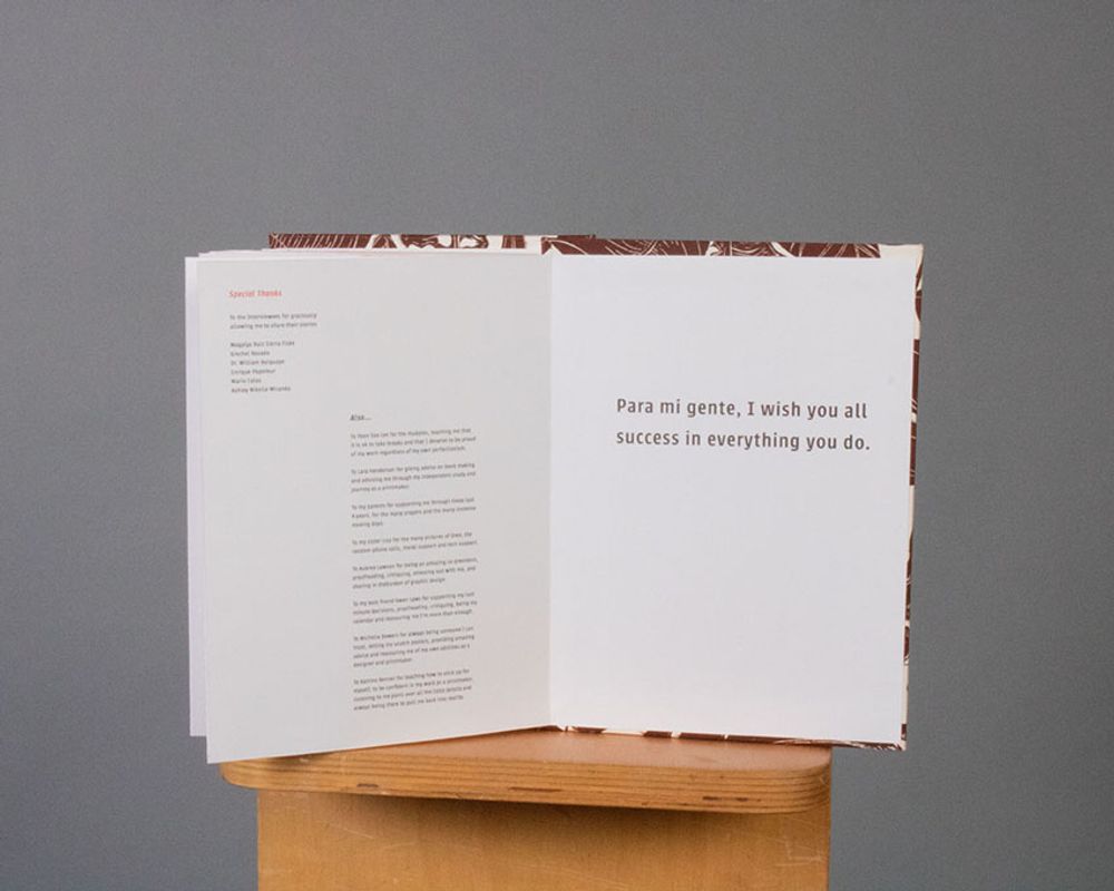 For The Sake of Me Special Thanks and Closing Blessing, 2022, the last spread including Special Thanks and Closing Blessing from me, 7.75x11.75 in