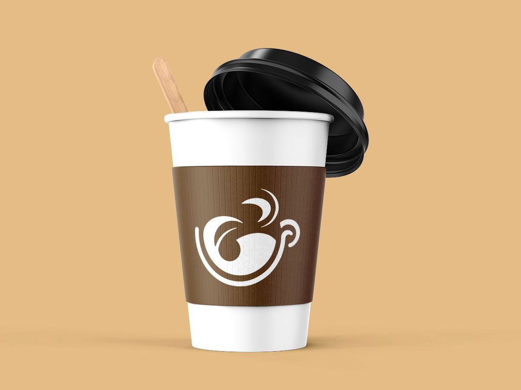 Cafe Centra Coffee Cup, 2022, hot coffee cup with holder