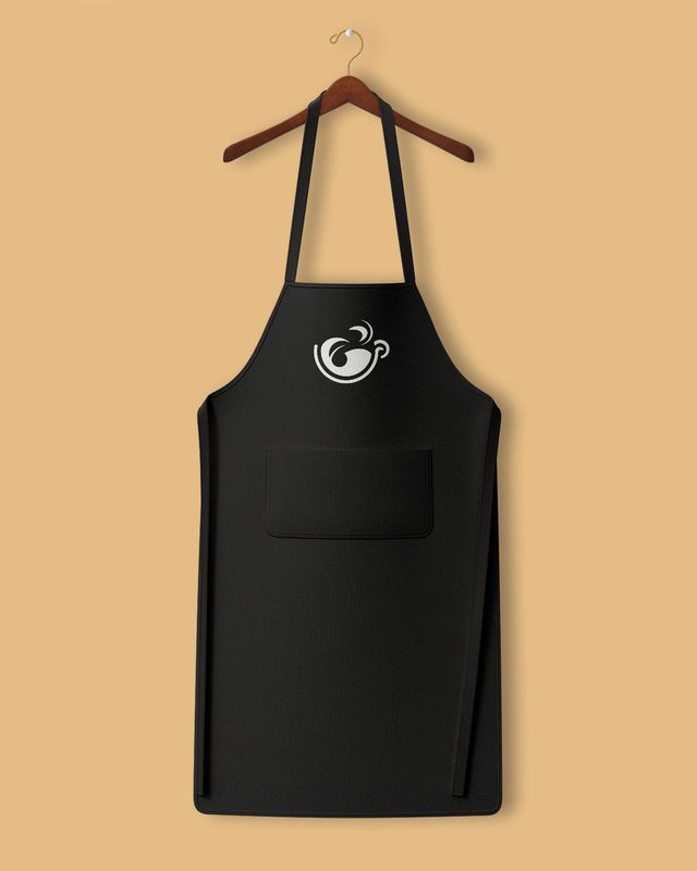 Cafe Centra Apron, 2022, embroidered apron for staff