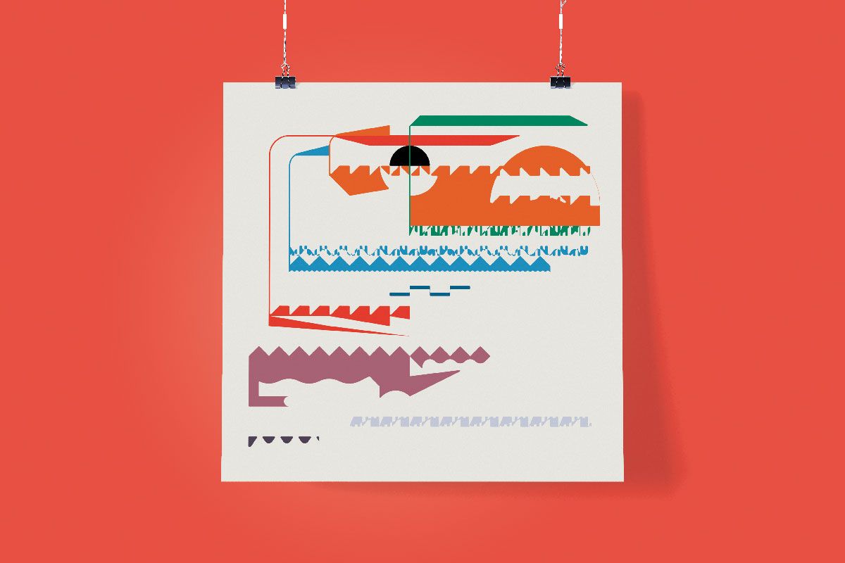 Synthesis: Time & Space, 2022, Graphic Score Poster