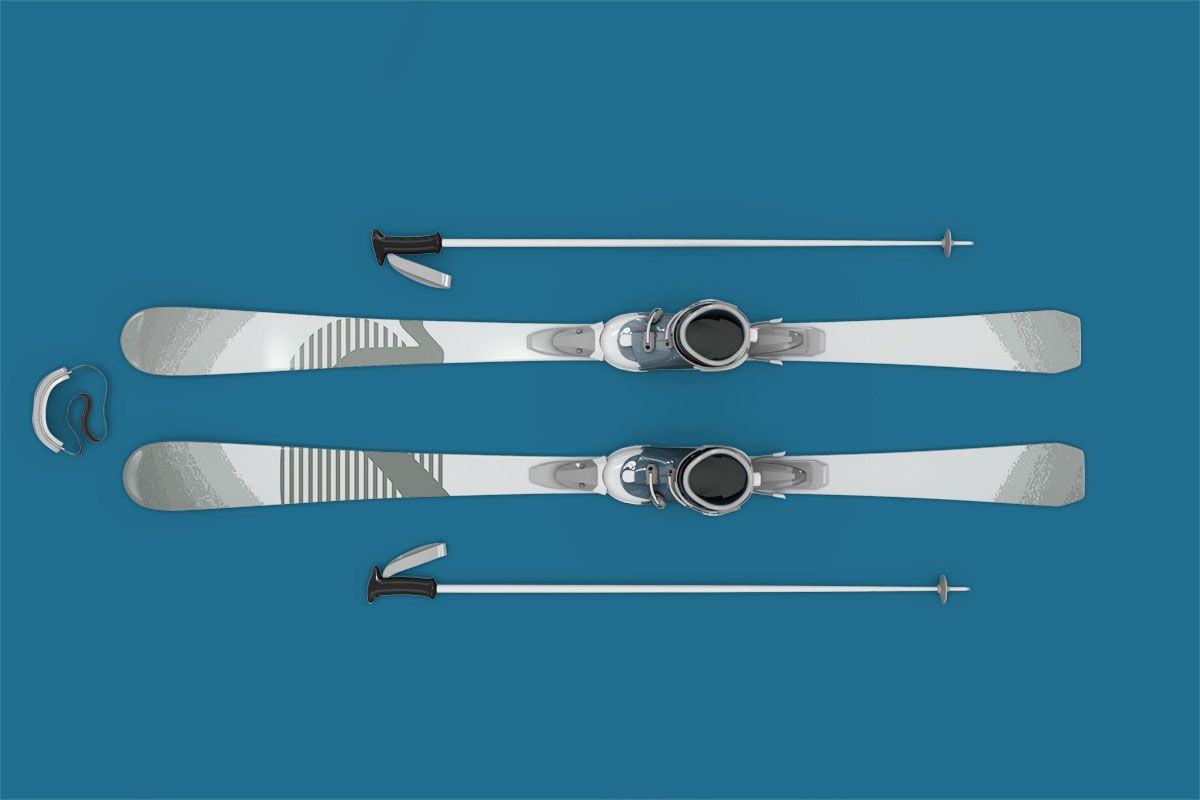 Custom Plymouth Notch Rental Skis, 2022, custom rental equipment that was created using the mountain's identity in order to separate the mountain's equipment from everyone else's, 4 x 60in
