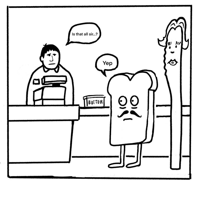 Bread and Butter, 2022, digital, 6 x 6 in.