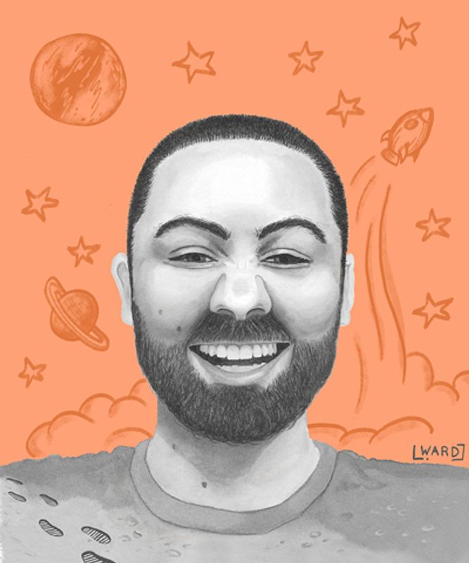 Self Portrait, 2022, 10 x 11 in.