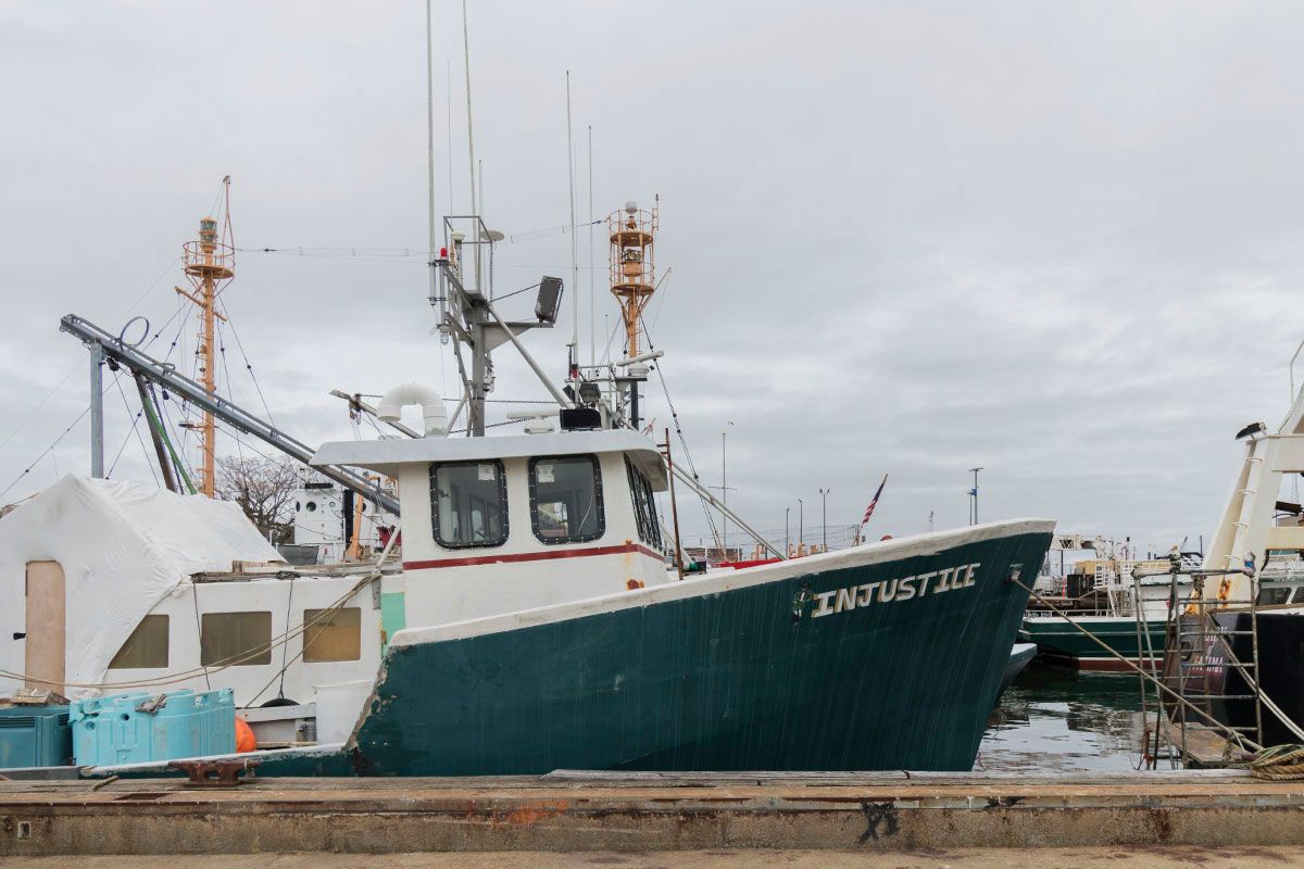 New Bedford 14, 2022, commercial fishing boat at New Bedford harbor, 11 x 17 archival pigment print