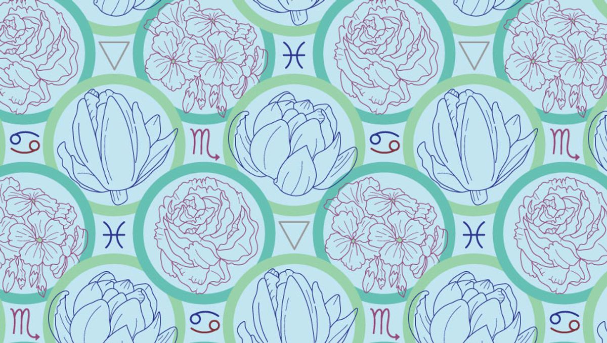 Water Element Pattern, from the series, Age of Aquarius, 2022, hand drawn and digitally rendered, repeat size variable