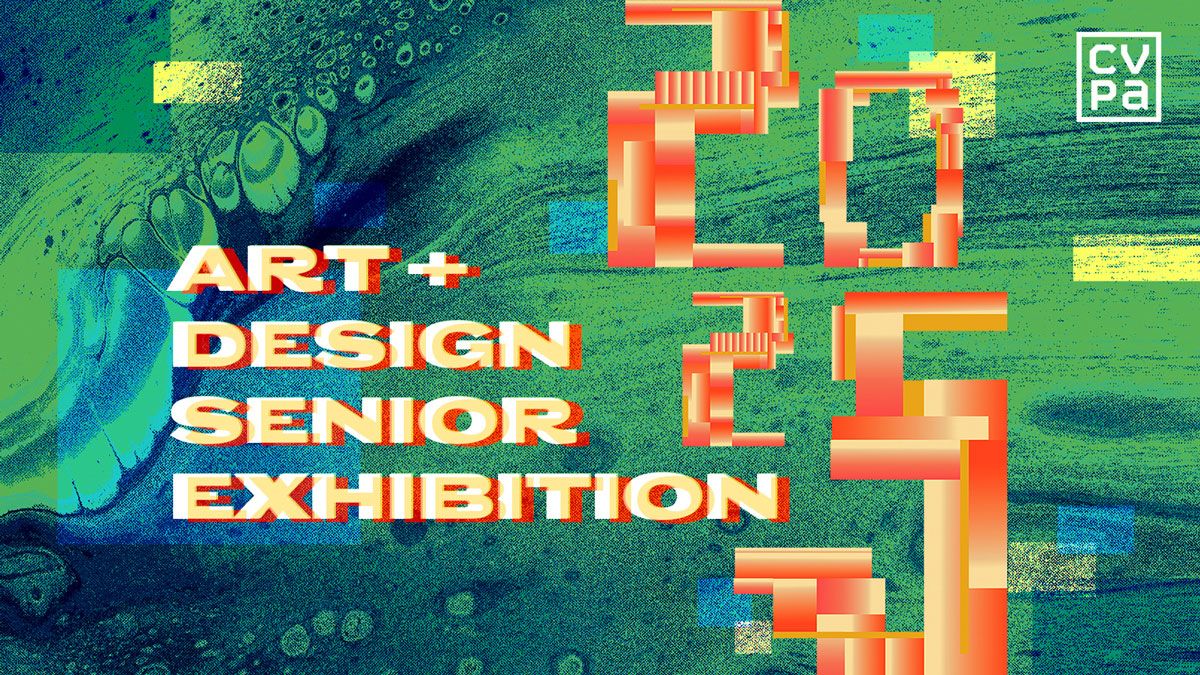 2025 senior exhibition logo and title