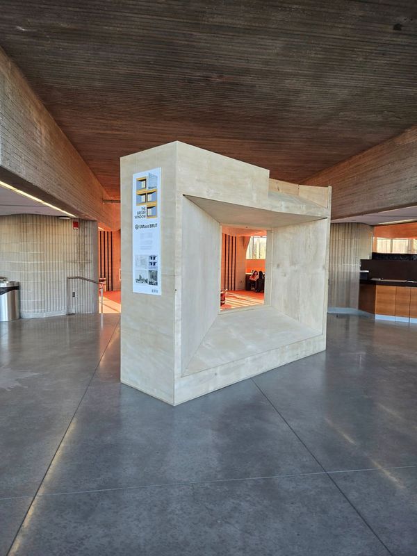Breuer Window Sculpture presented at Claire T. Carney Library. Photo Credit:  Viera Levitt
