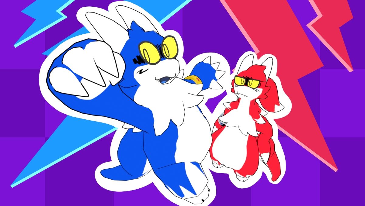 3D character modeling of Blitz and Stryke - hero