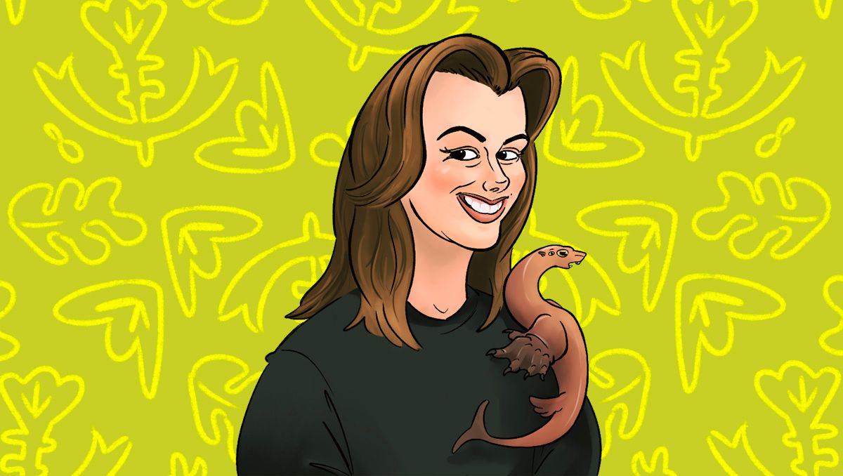 Audrey Biron self-portrait