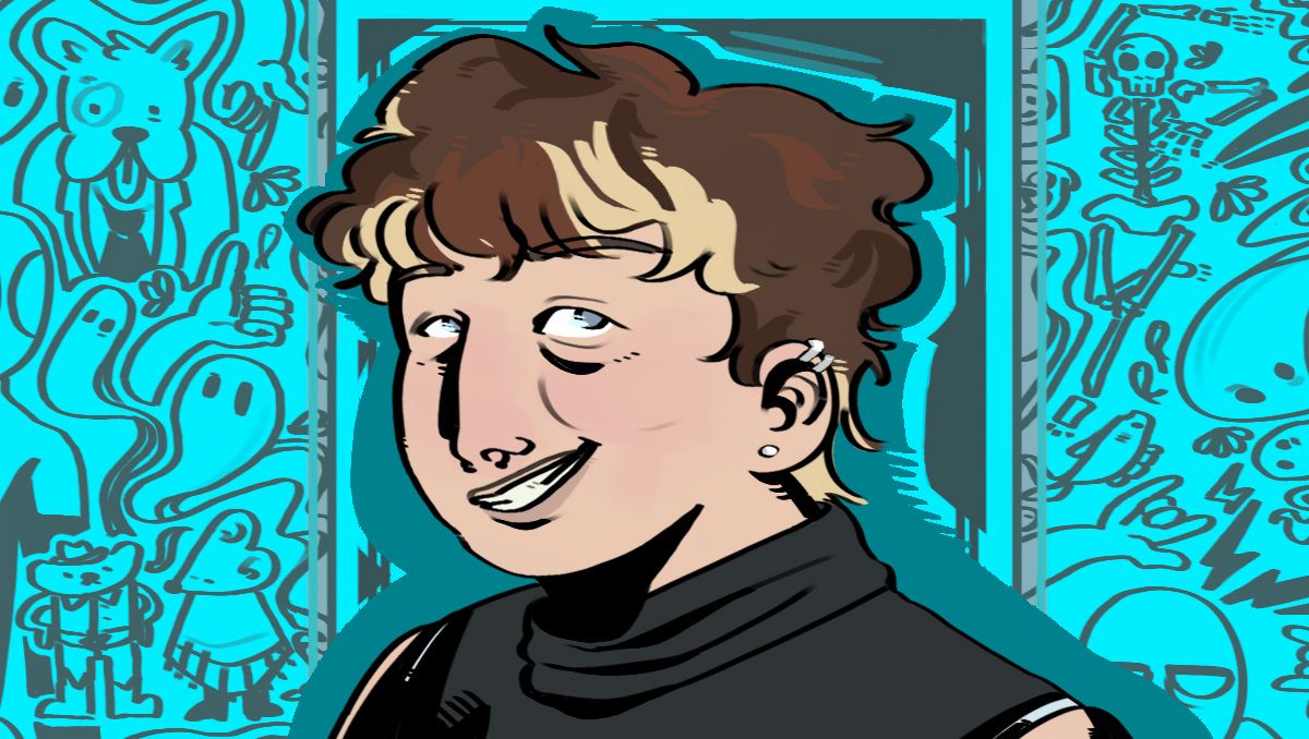 Caroline Tracy self-portrait