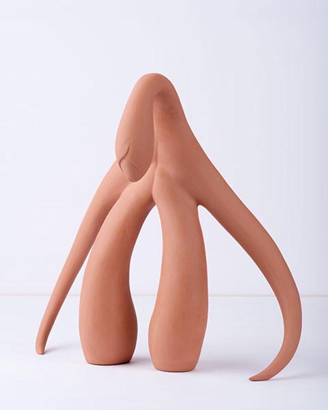 Swan Series, 2022, ceramic, 14 x 6 x 13 in.