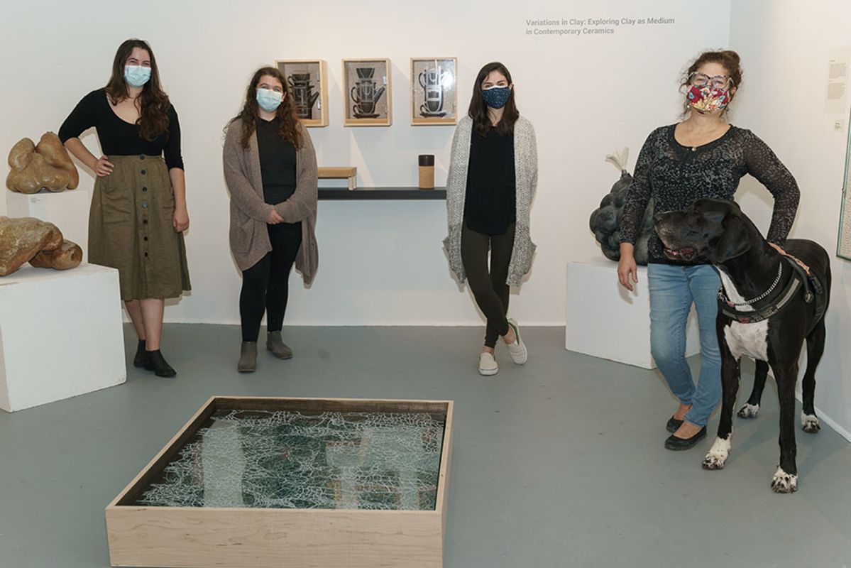 Group shot of the artists in Gallery 244. Photo credit: Jeff Smudde 2021