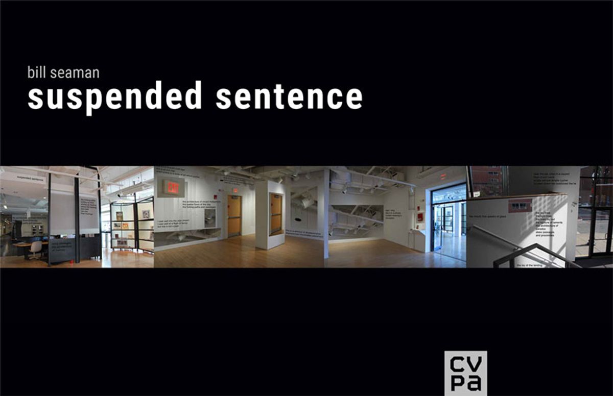 Bill Seaman: Suspended Sentence exhibition postcard front