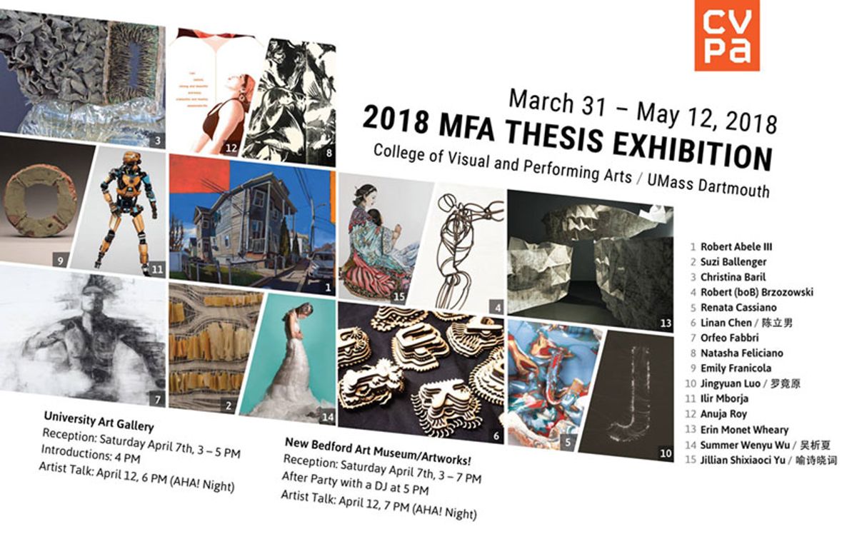 2018 MFA Exhibition postcard