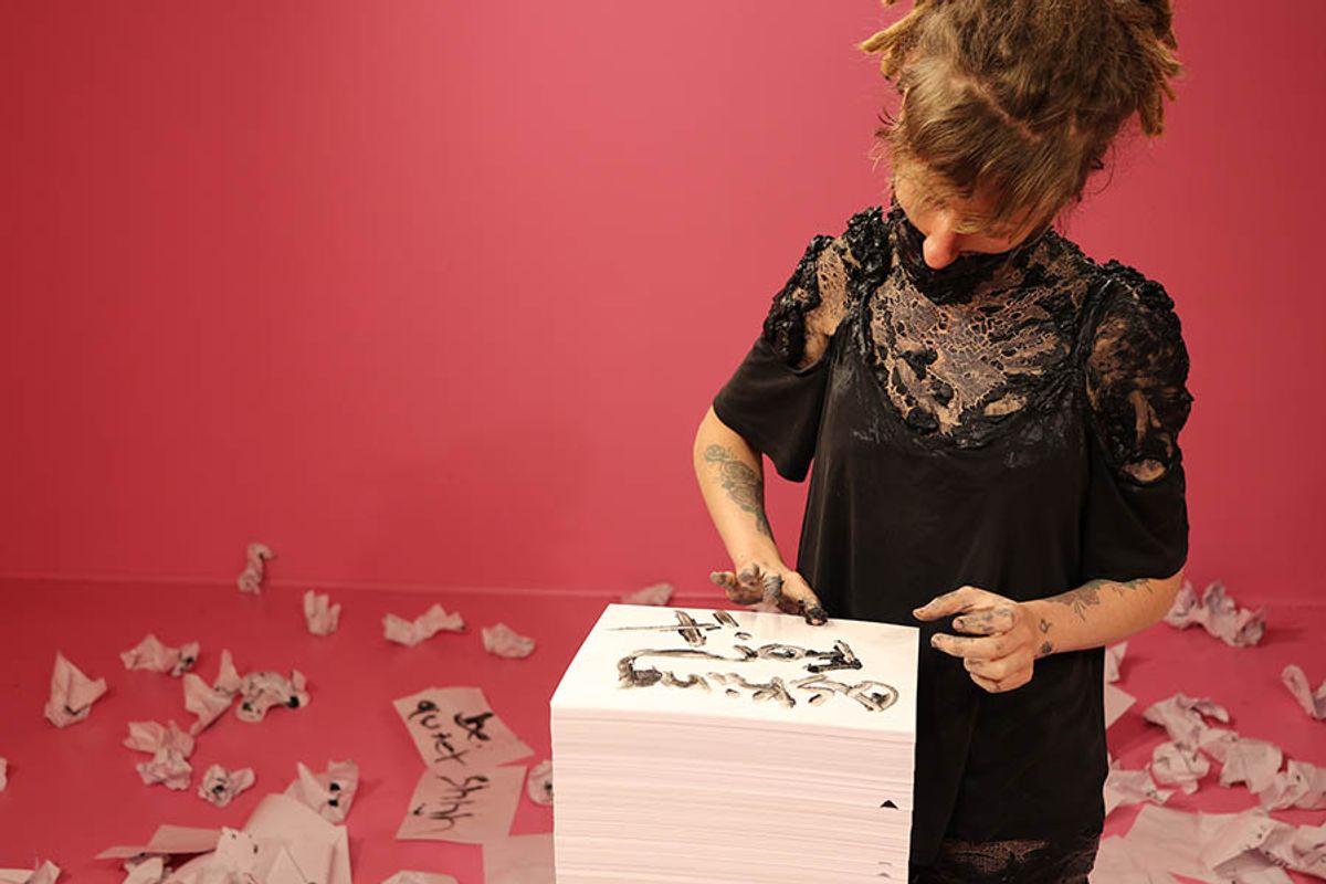 Nicole Winning performance art