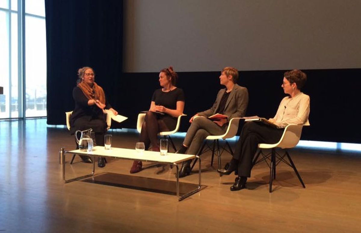 Rebecca Uchill moderating a discussion