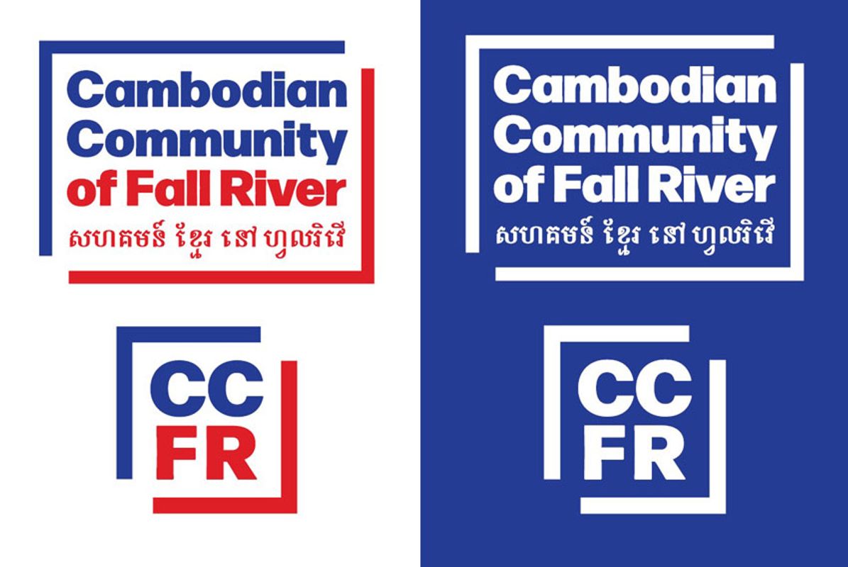Samples of Dylan’s branding solutions for the Cambodian Community of Fall River. Courtesy of Dylan Kaplowitz.