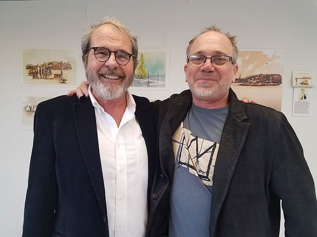 James and Jean-Francois at exhibition opening
