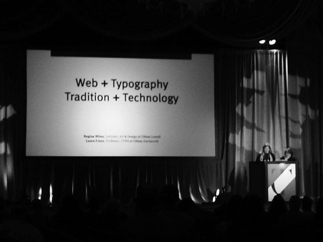 Professor Laura Franz presenting at TypeCon2017