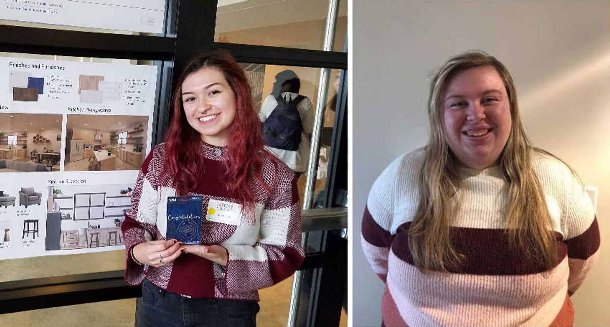 Xoey Lee 1st Freshman / Sophomore Level category | Katherine Guinan 2nd Junior / Senior / Masters Level category