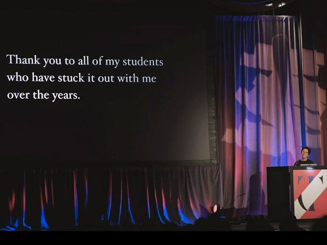 Professor Yoon Soo Lee presenting at TypeCon2017