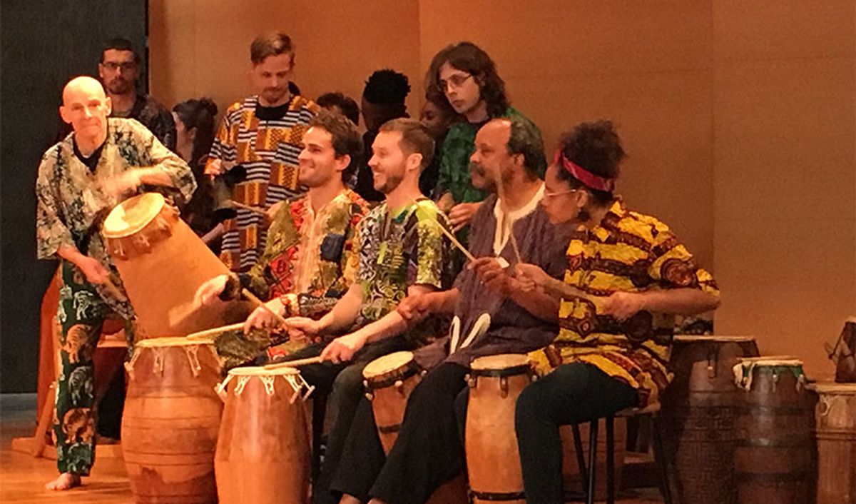 Kekeli Performing at Wesleyan University