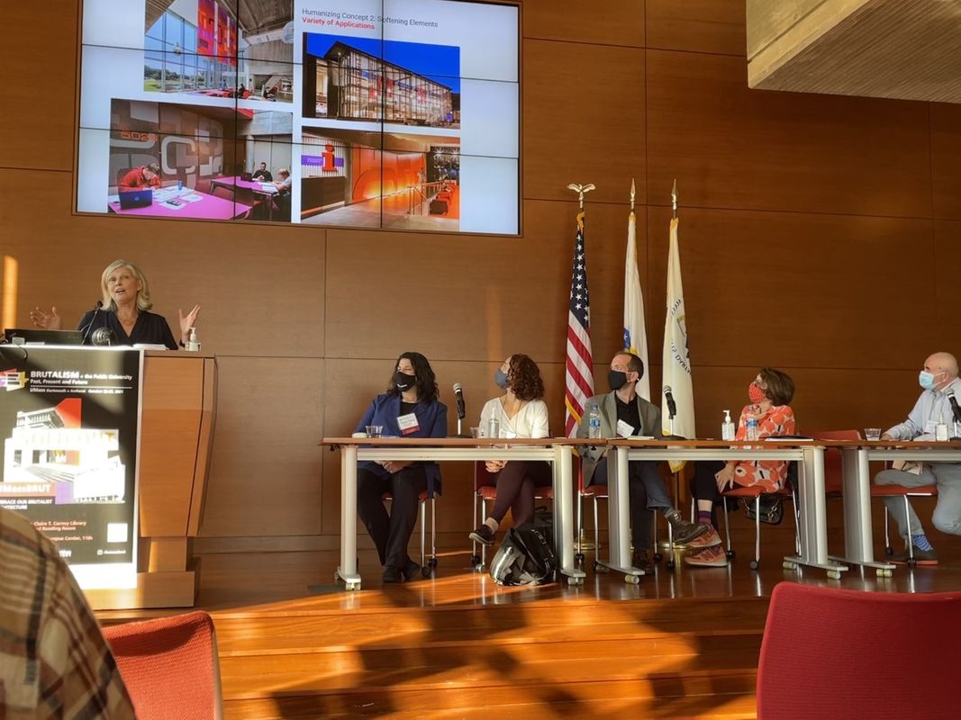 Members of the team who renovated the Claire T. Carney Library in 2013