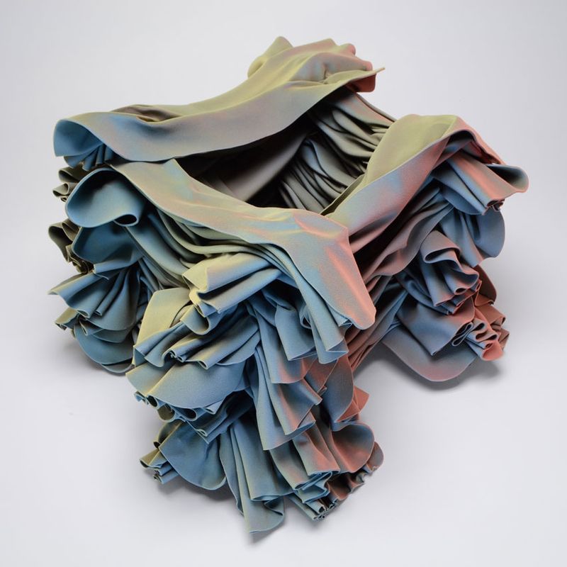 Cabin, 2023, ceramic and glaze, 19.5 x 18.5 x 12.5 in.