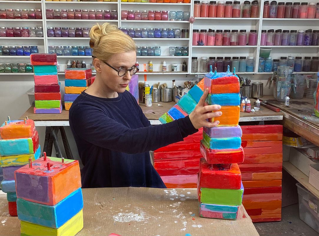 Carson Fox in studio 2021