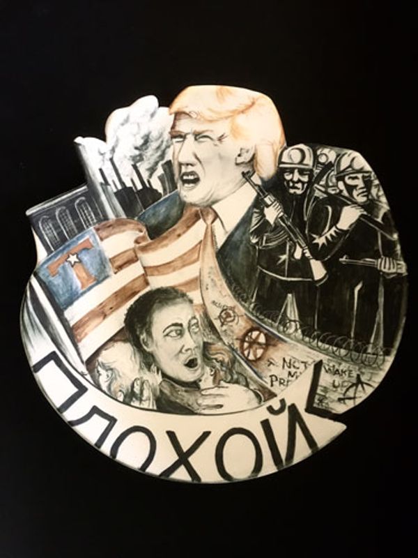 Seth Rainville - wall platter: 