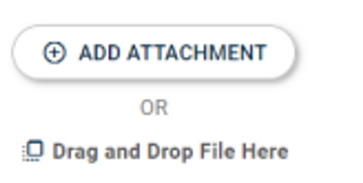 Screenshot of Asset Essentials Add Attachments box