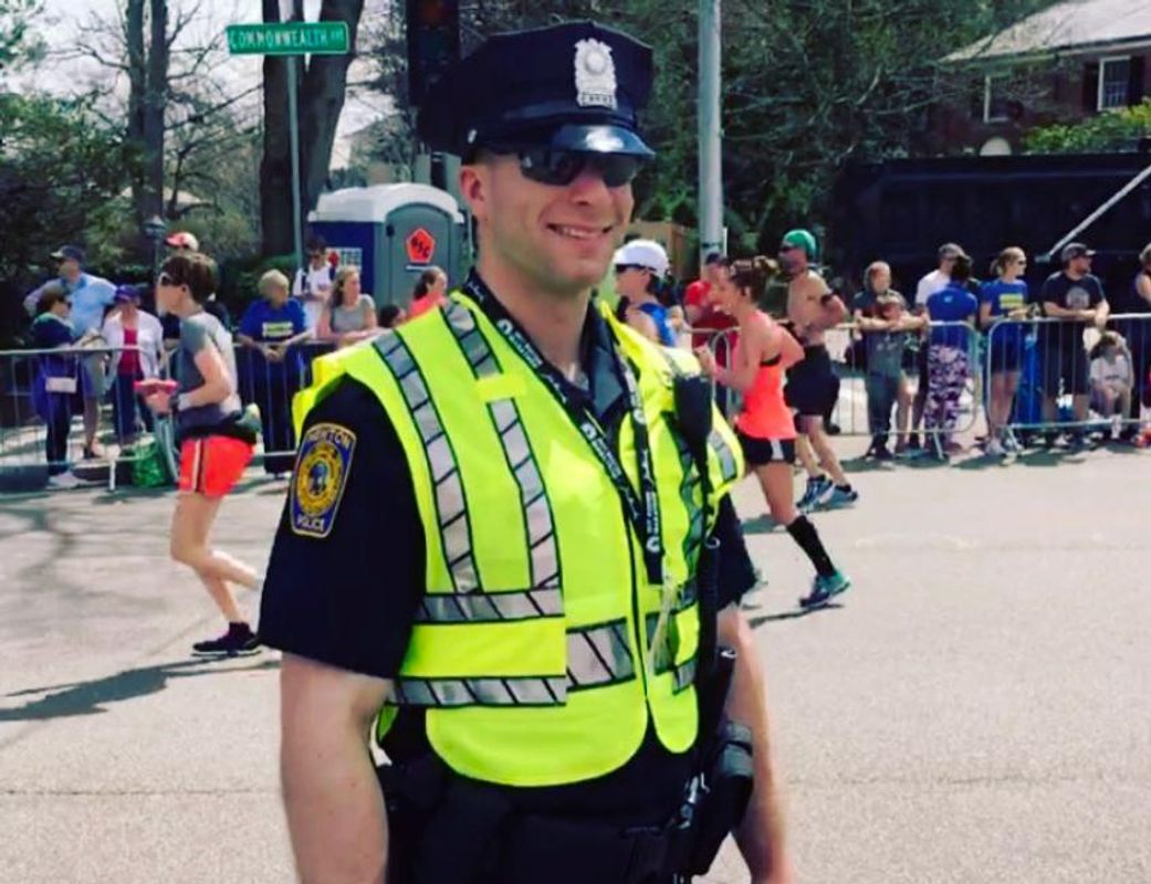 Justin March '14, Newton PD, Boston Marathon 2017